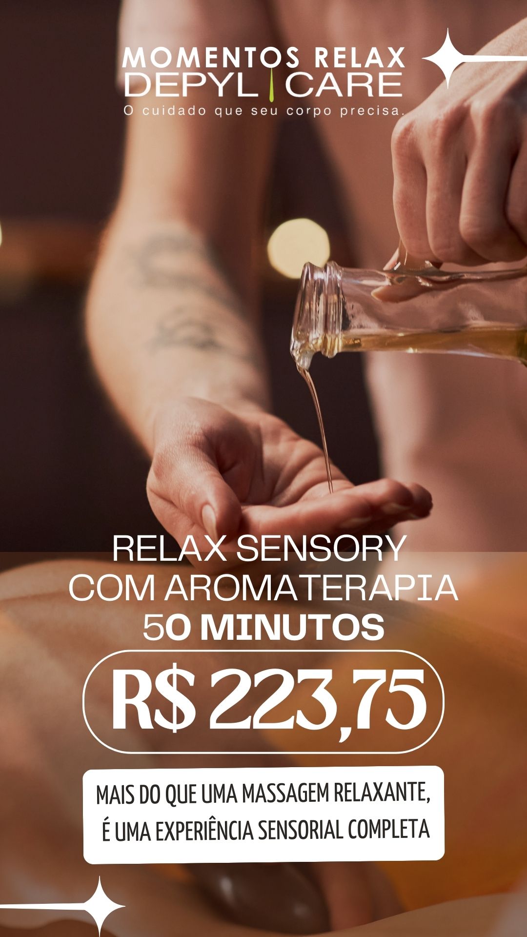 Relax Sensory com Aromaterapia – 50 minutos
